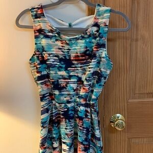 As U Wish floral mini dress small sleeveless back cut outs #springbreak